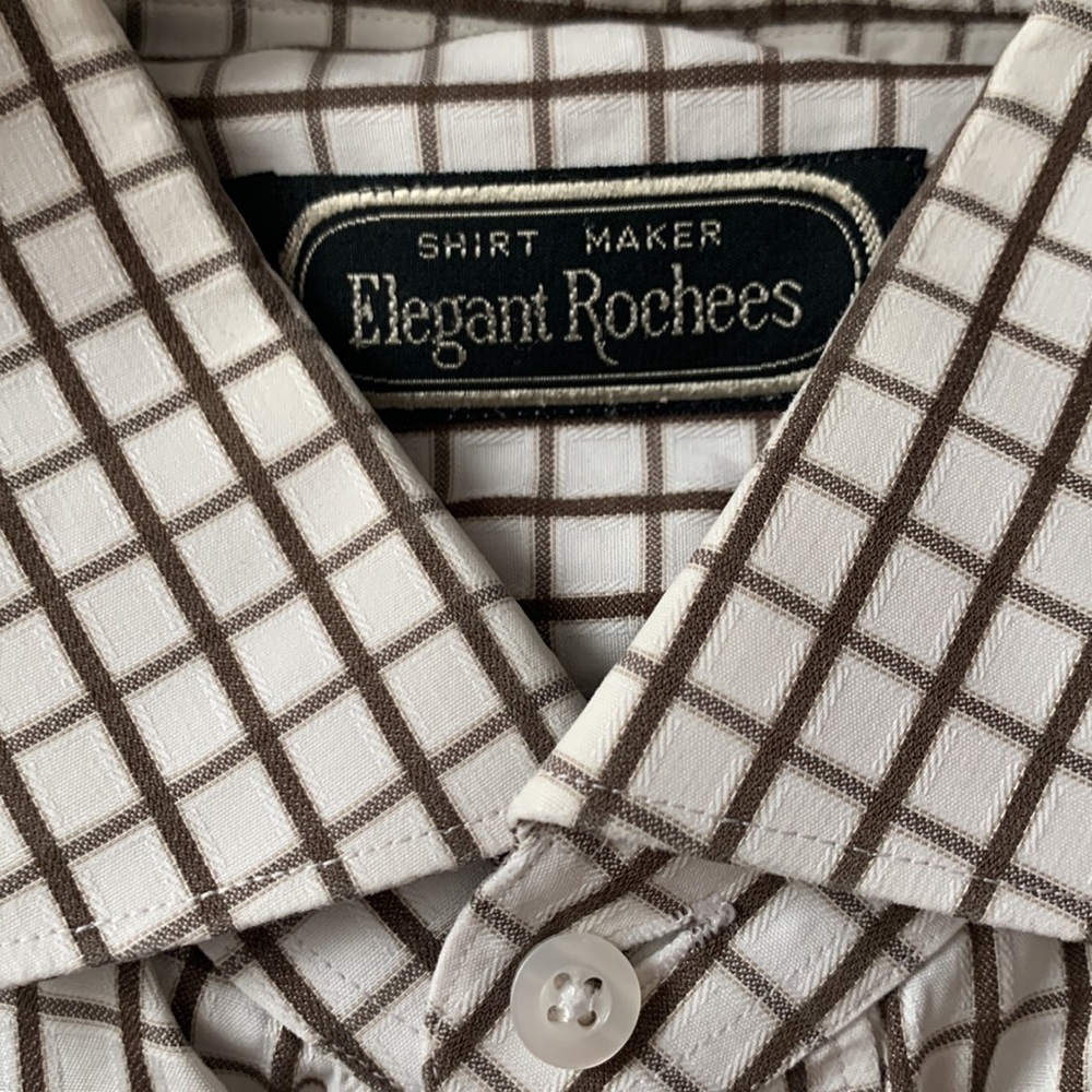 Mens collared cotton dress shirt, XL